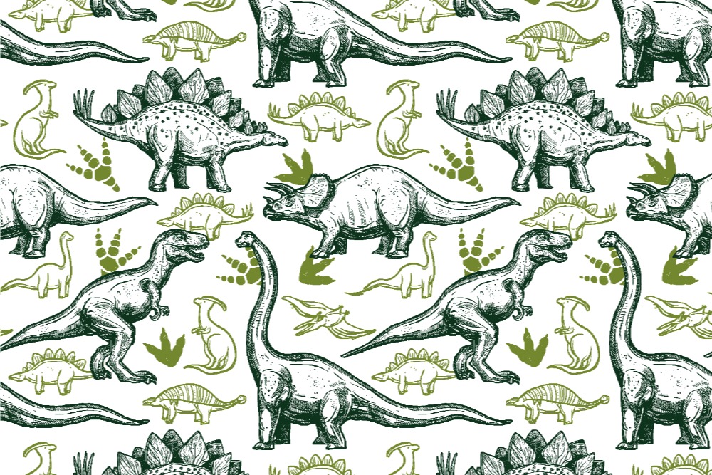 Nano-Softshell - Dinosaurier Weiß