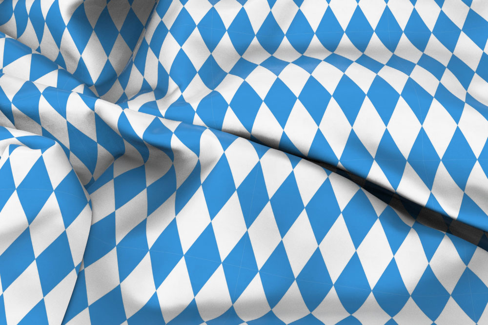 Baumwollstoff Bavaria - Raute 