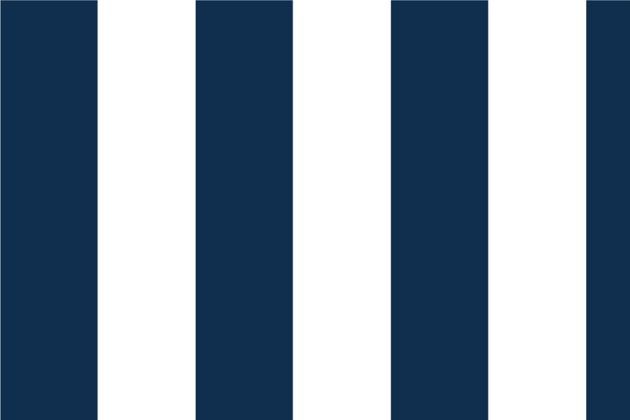 Segeltuch - wasserdicht - Blockstreifen 6cm Nachtblau