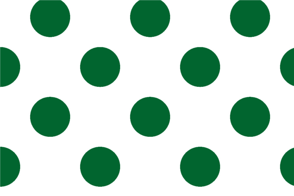 Blackout - Große Punkte Grün/Weiß