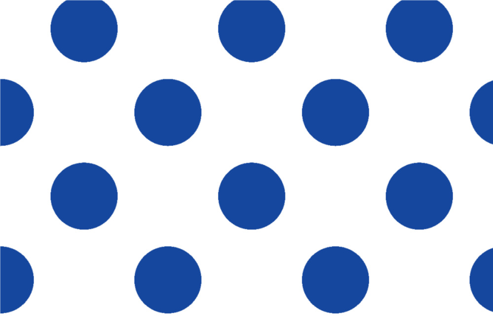 Blackout - Große Punkte Blau/Weiß