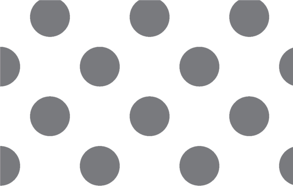 Blackout - Große Punkte Grau/Weiß