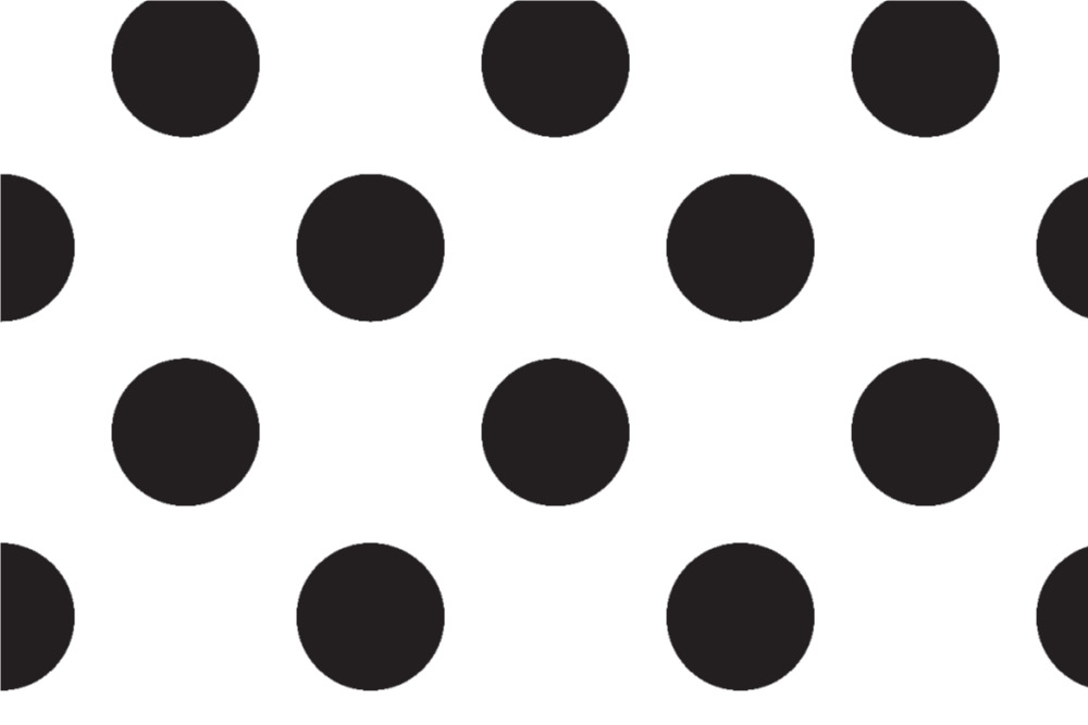 Blackout - Große Punkte Schwarz/Weiß