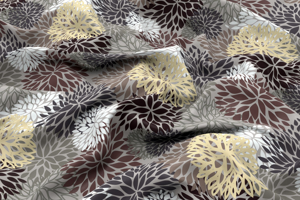 Blackout - Rosetten Grau/Beige