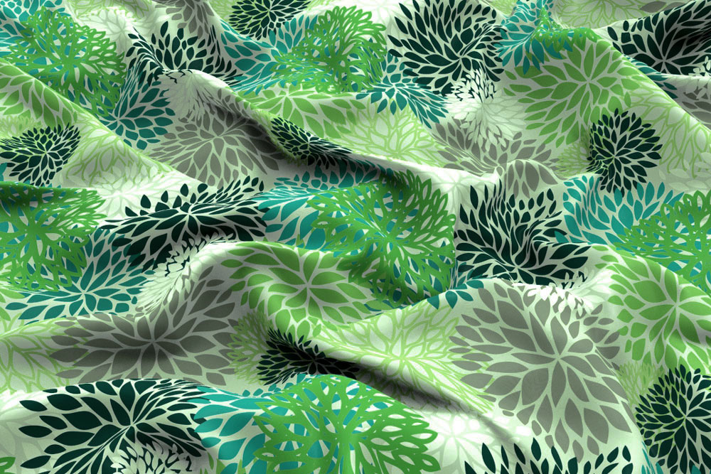 Blackout - Rosetten Grau/Grün