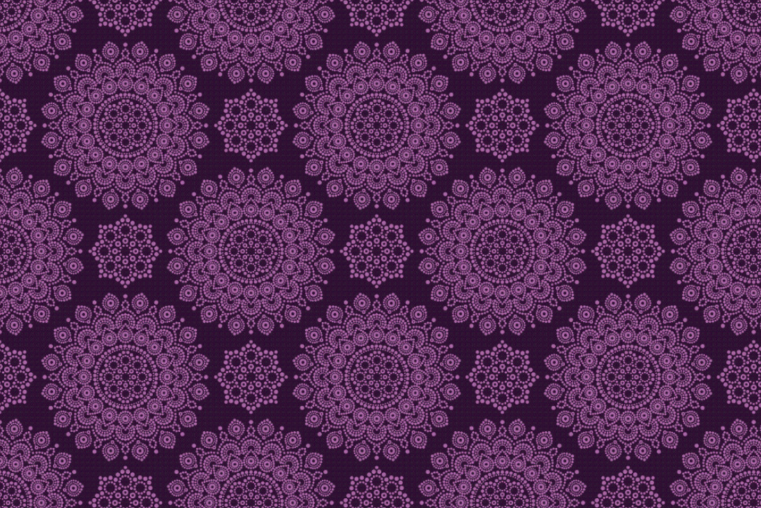 Blackout perm. schwer entflammbar - Orientalis Brombeer/Lila