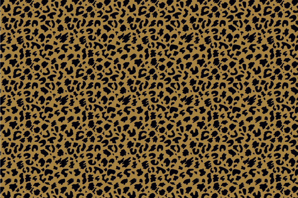 Fleece-Stoff - Leopard Braun