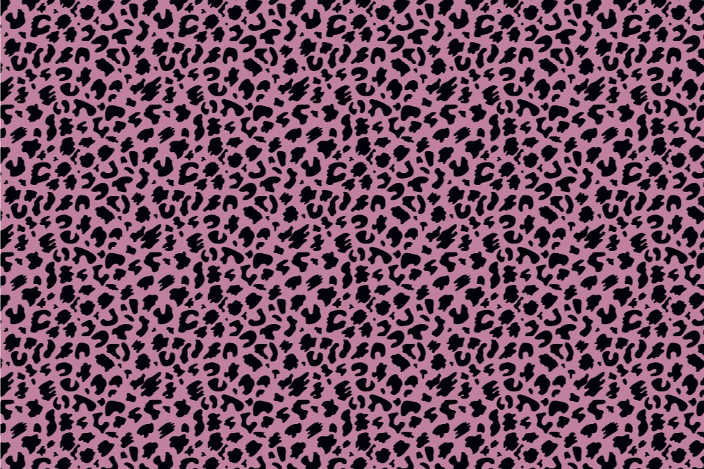 Fleece-Stoff - Leopard Pink