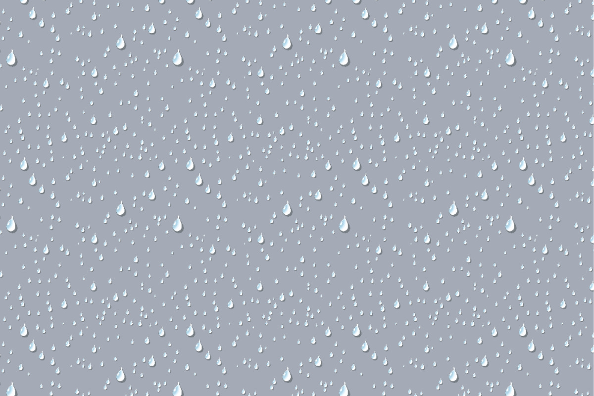 Dekostoff - Wassertropfen Hellgrau
