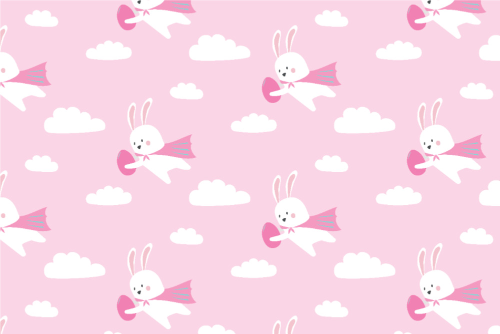 Wellness-Fleece - Super-Hase Rosa