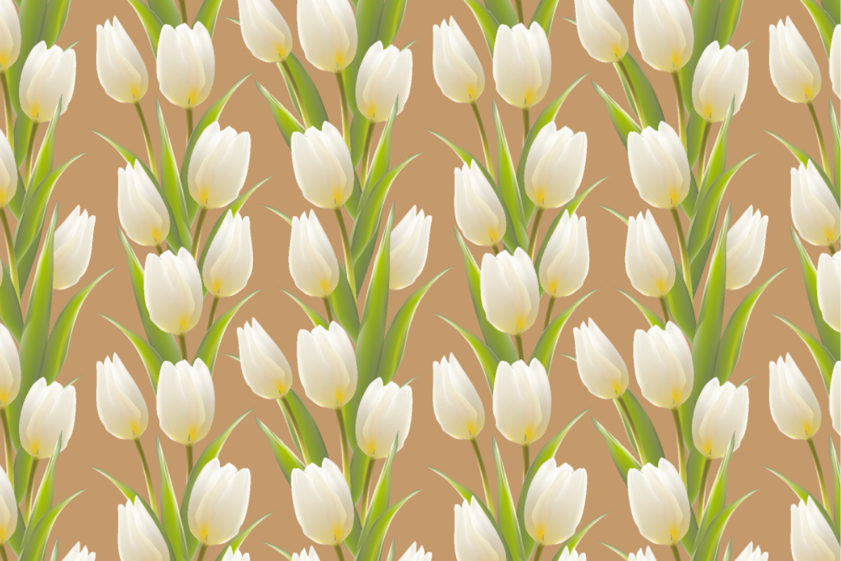 Satin - Tulpen Hellbraun