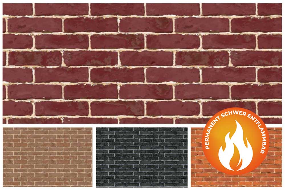 Trevira CS - Backsteinmauer 