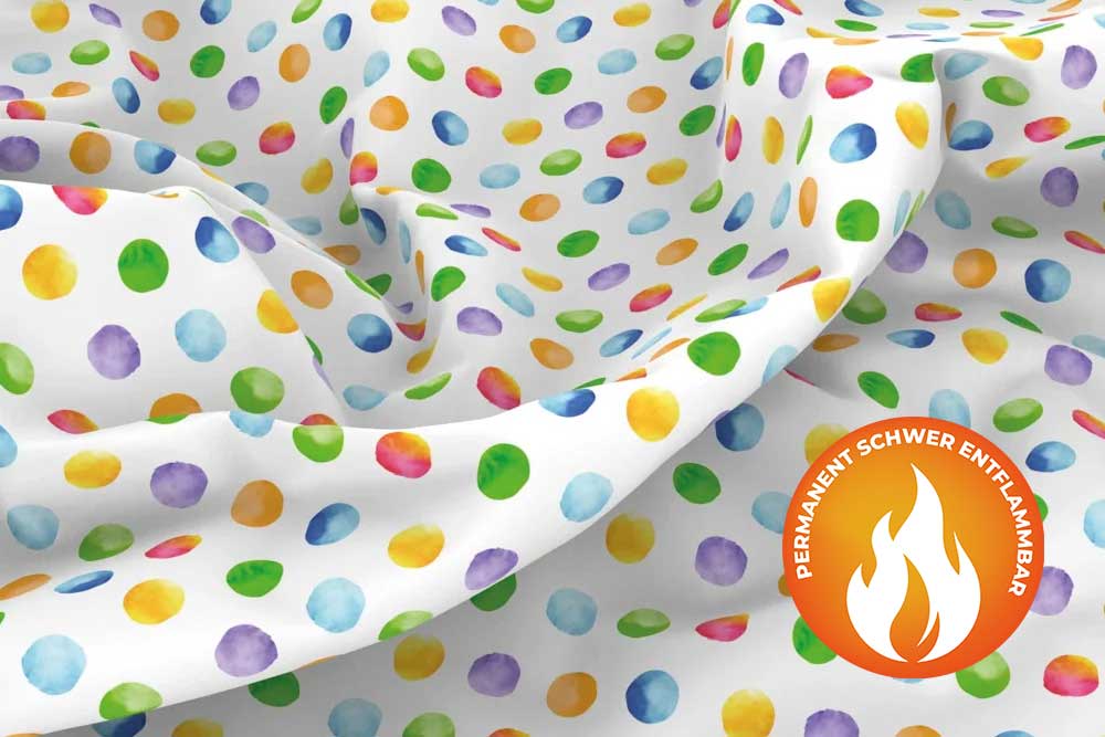 Trevira CS - Aquarell-Punkte 