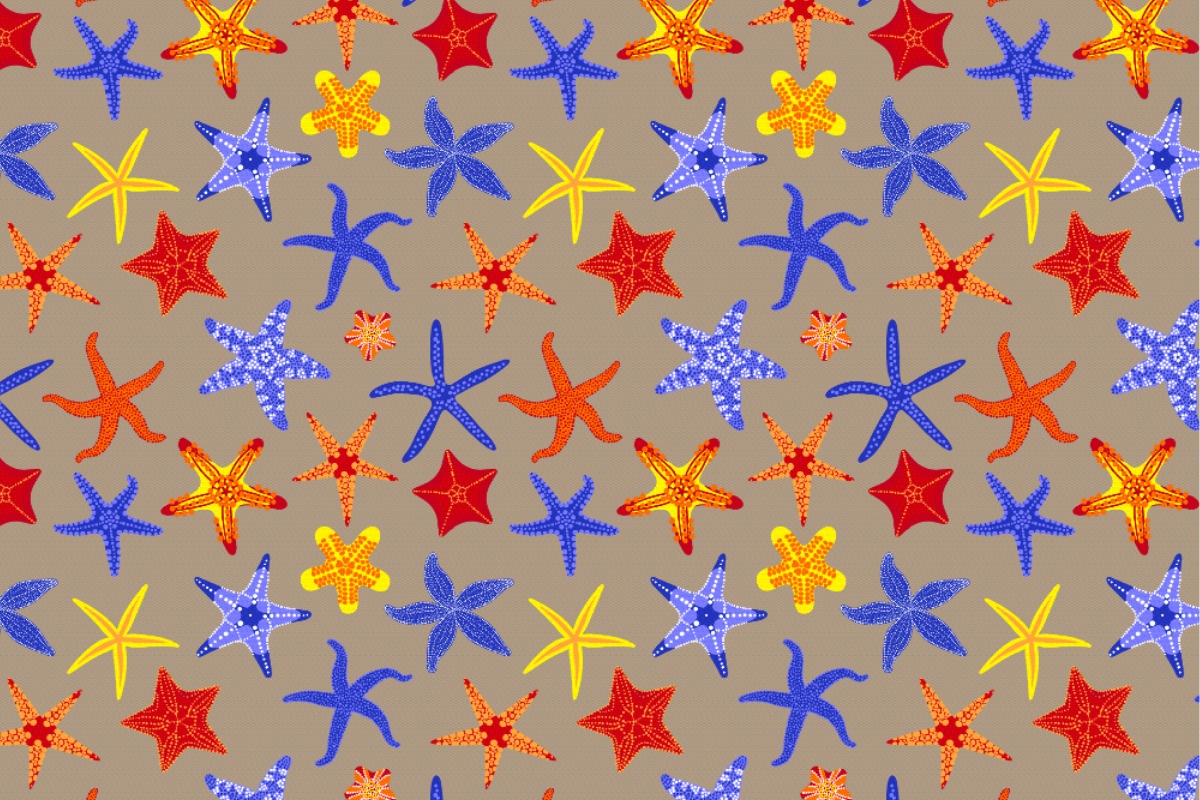 Outdoorstoff - Seesterne Sand