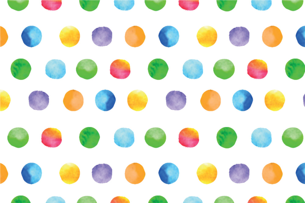 Outdoorstoff - Aquarell-Punkte 