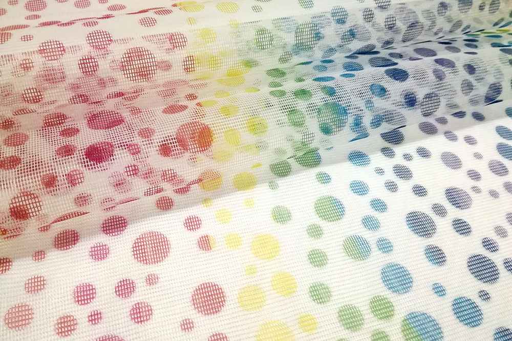 Moskitonetz-Stoff - Tupfenwelle 