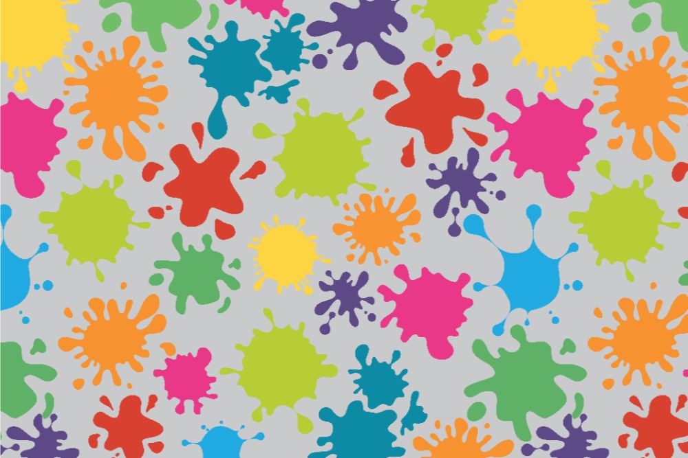 Outdoorstoff-Farbklekse Hellgrau