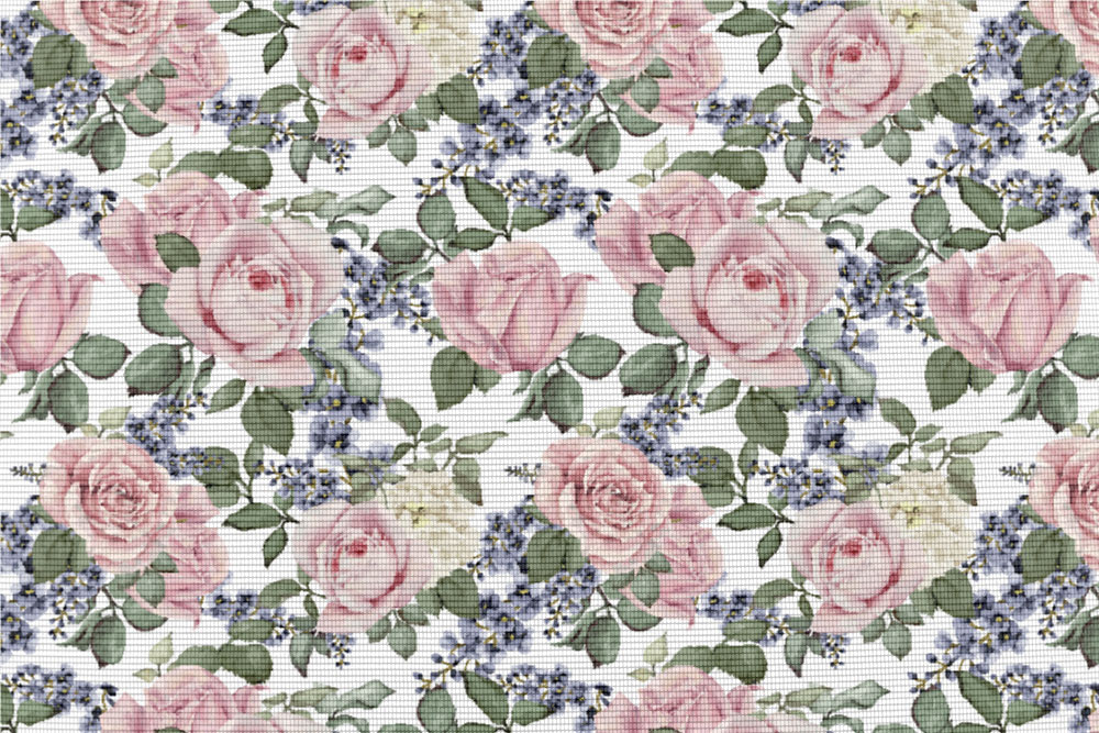 Moskitonetz-Stoff - Rosenzauber 