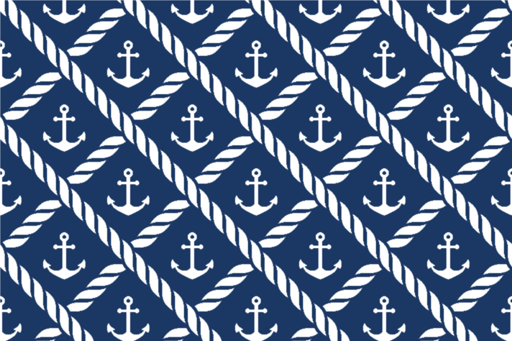 Outdoorstoff Marine-Welt - Anker 