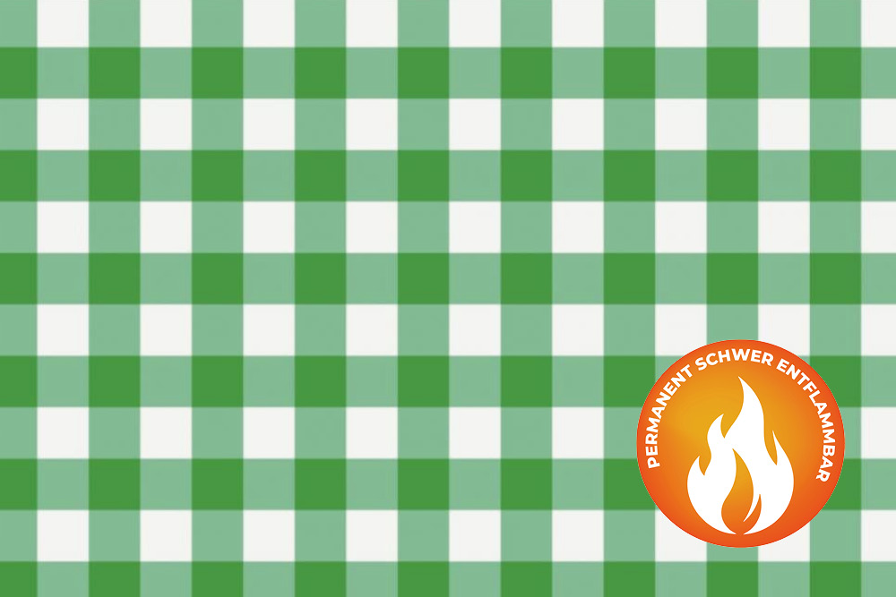 Blackout perm. schwer entflammbar - Vichy-Karo 