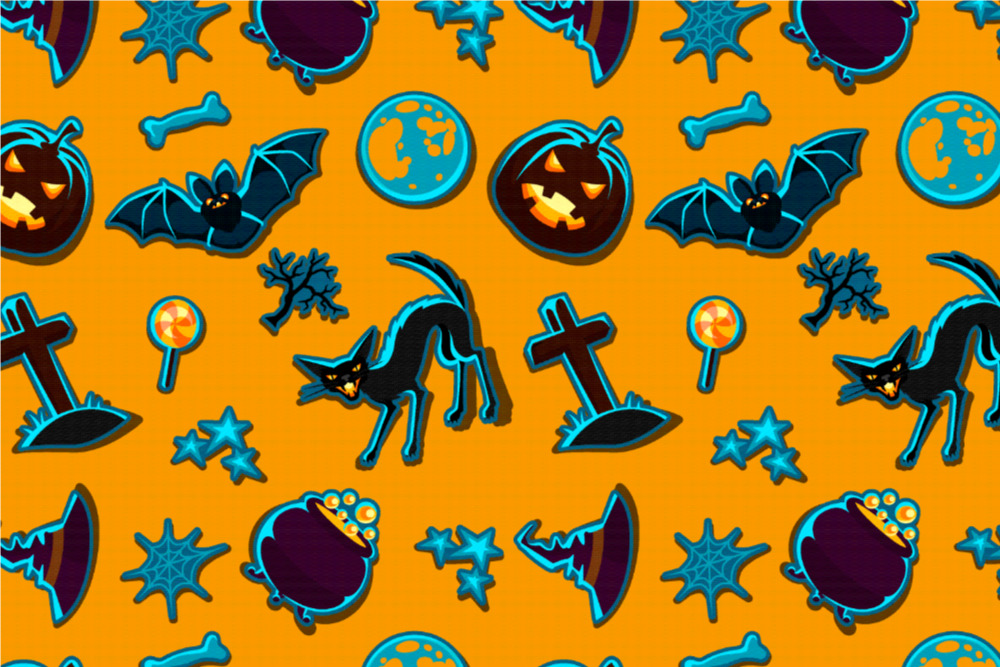 Satin - Friedhofsnacht Orange