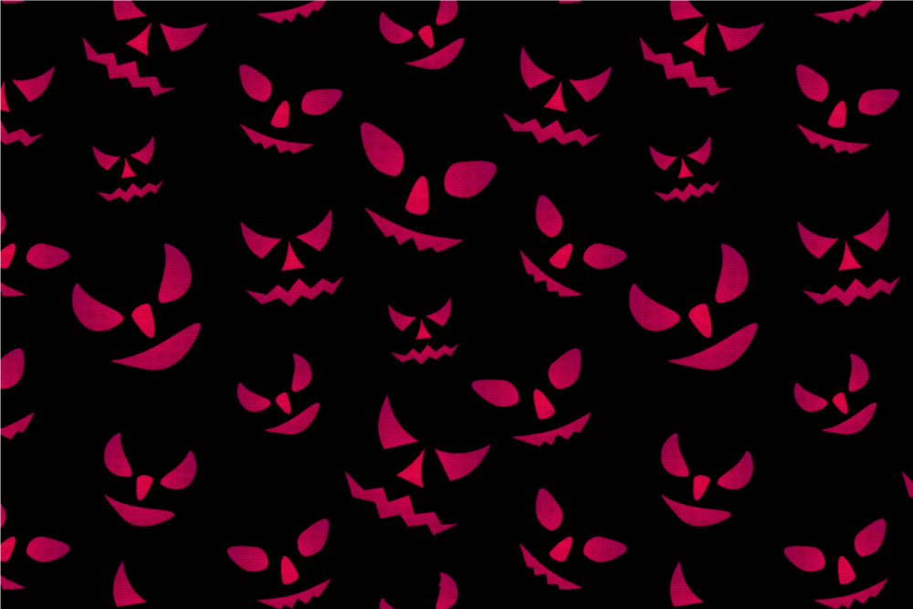Universalstoff - Halloween Augen Pink