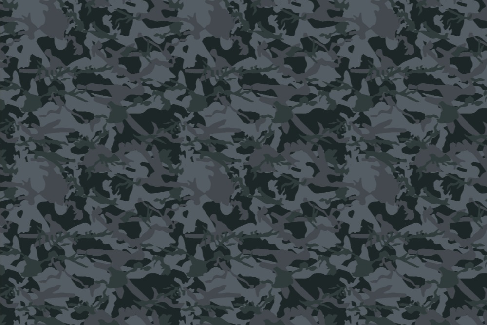 Sibirischer Nacht-Tarn - Türvorhang-Stoff - Dark Grey - 2,0 Meter 