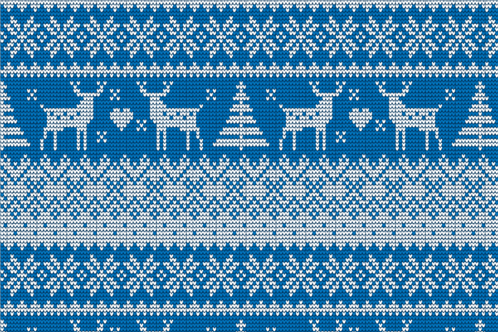 Wellness-Fleece - Collection Norway - Christmas Love Blau