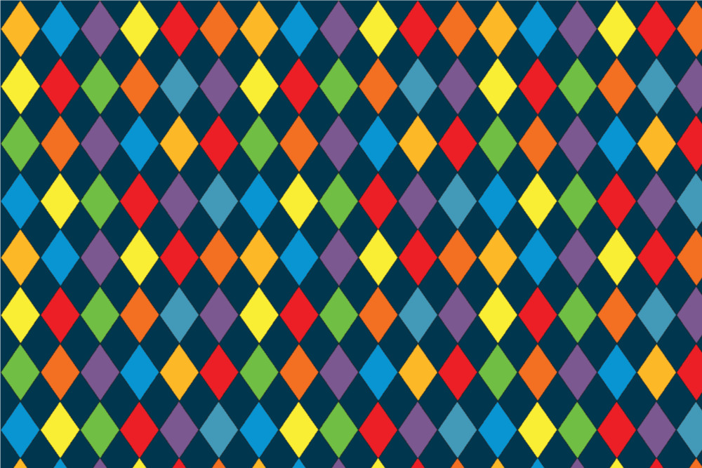 Satin - Crazy Diamonds - Nachtblau - 3,0 Meter 