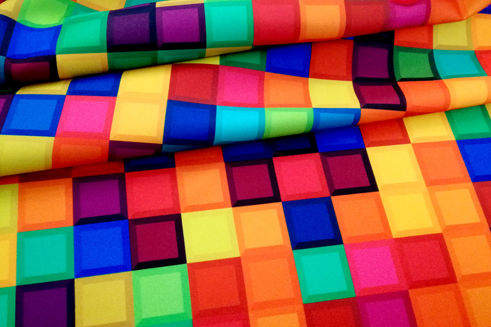 Universalstoff - Bunte Würfel 