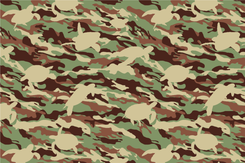 Nano-Softshell - Camouflage Turtles Hellbraun