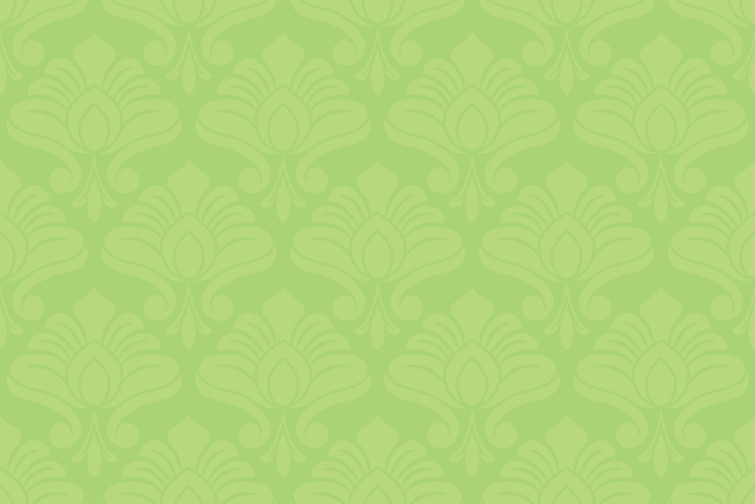 Blackout perm. scher entflammbar - Barock Garten Klassik Frühlingsgrün