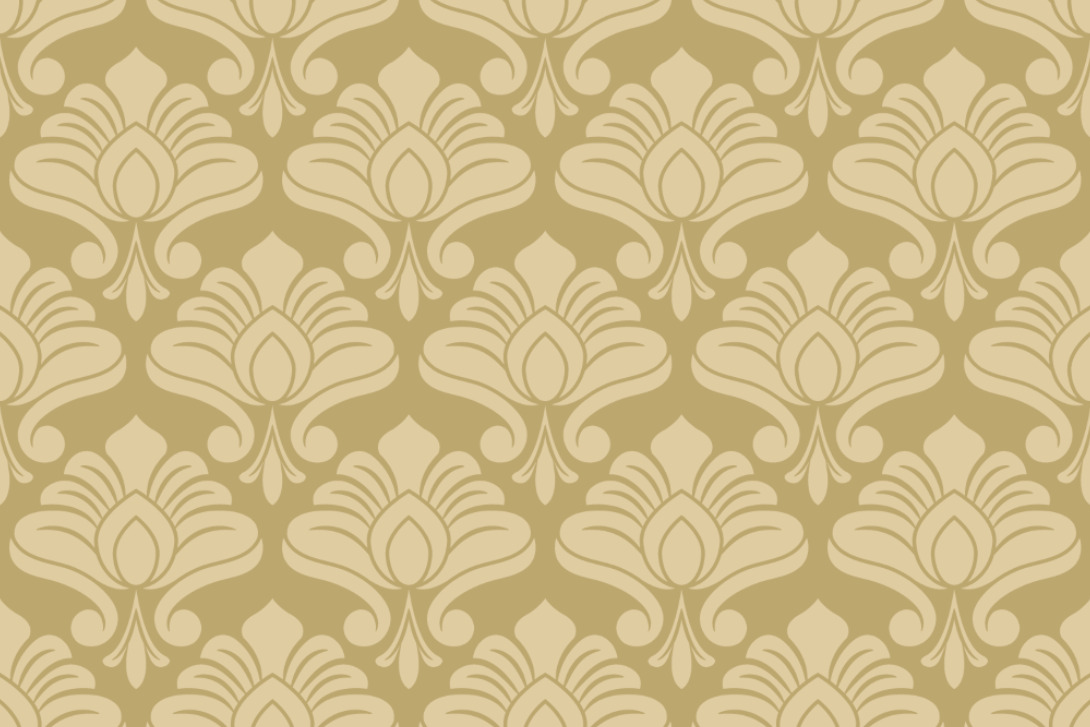 Blackout perm. scher entflammbar - Barock Garten Klassik Gold