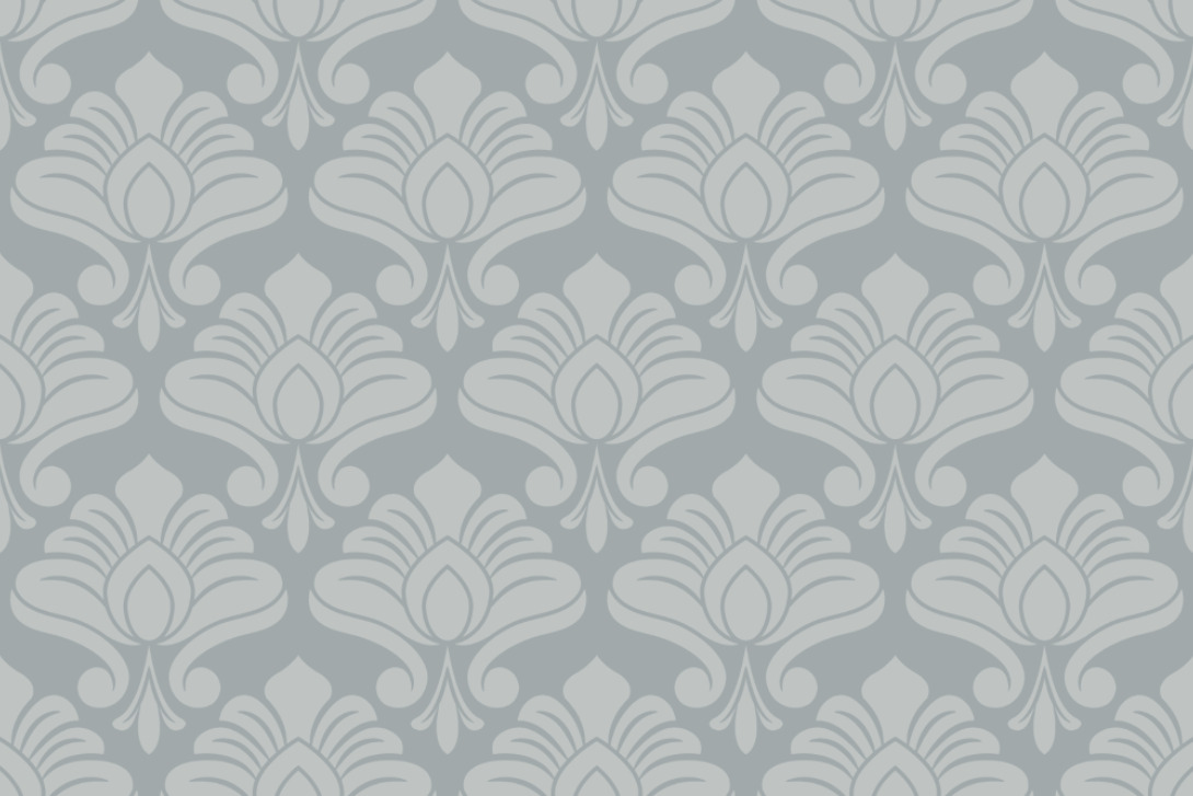 Blackout perm. scher entflammbar - Barock Garten Klassik Silber