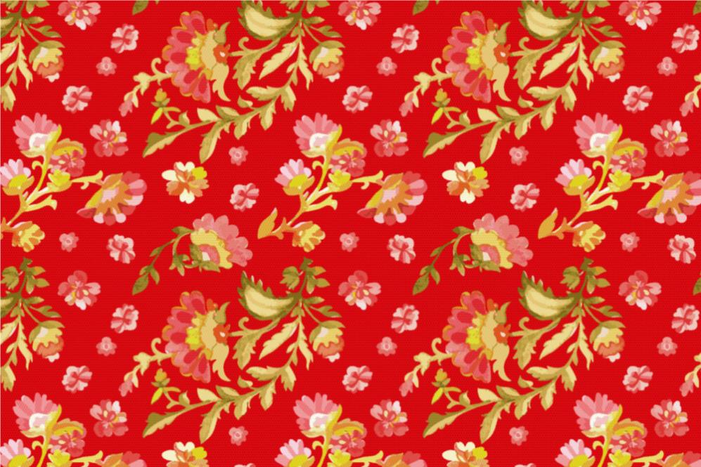 Patchwork-Stoff Orient - Flora 