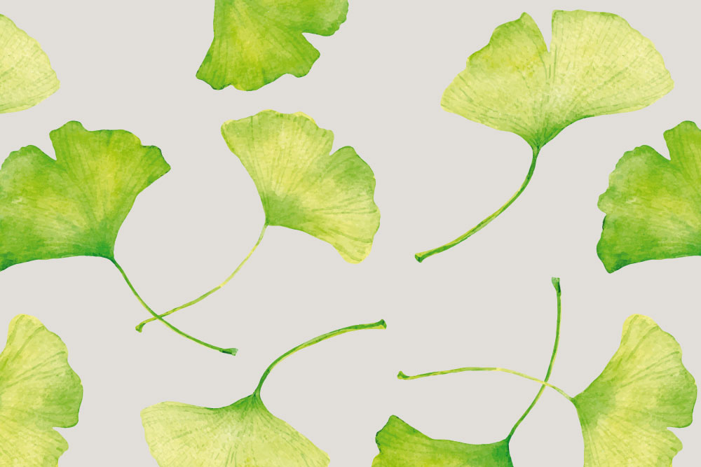 Wellness-Fleece - Ginkgo-Traum Hellgrau