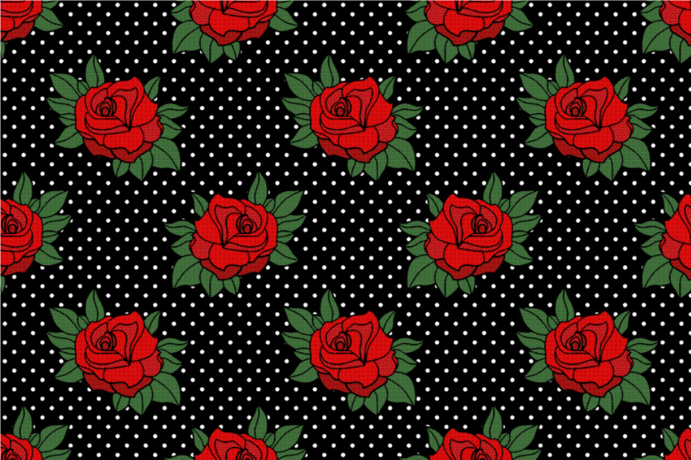 Satin Rockabilly - Classic Roses 