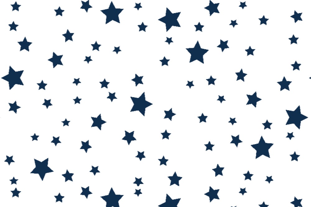 Blackout - Sterne Weiß/Nachtblau