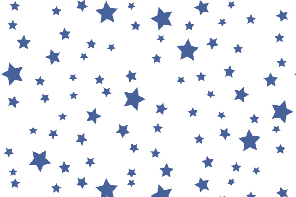 Blackout - Sterne Weiß/Royalblau