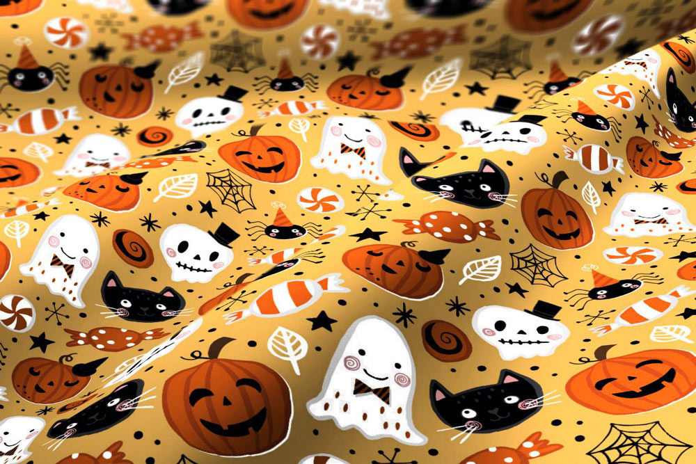 Dekostoff - Süßes Halloween 