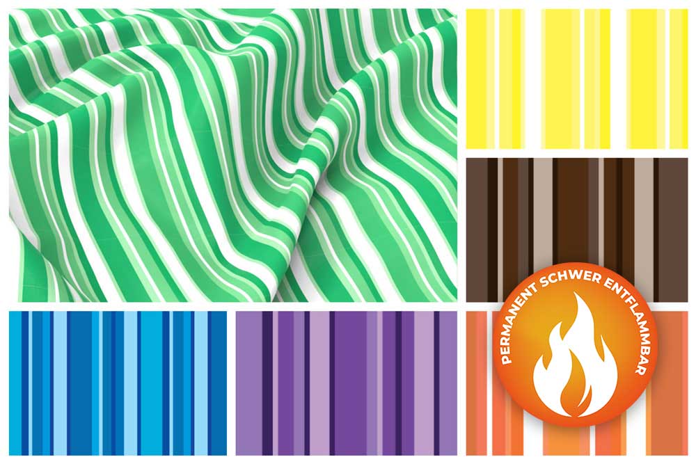 Blackout perm. schwer entflammbar - Multistreifen 