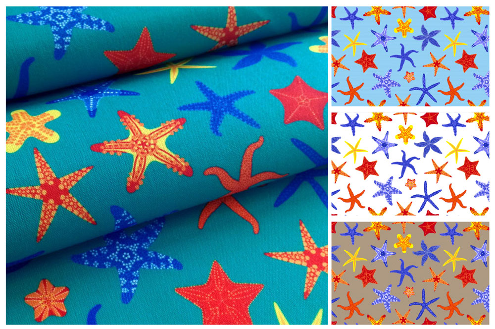 Outdoorstoff - Seesterne 