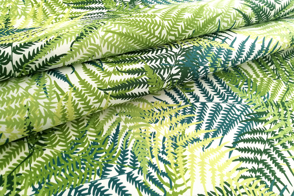 Outdoorstoff - Farnblätter 