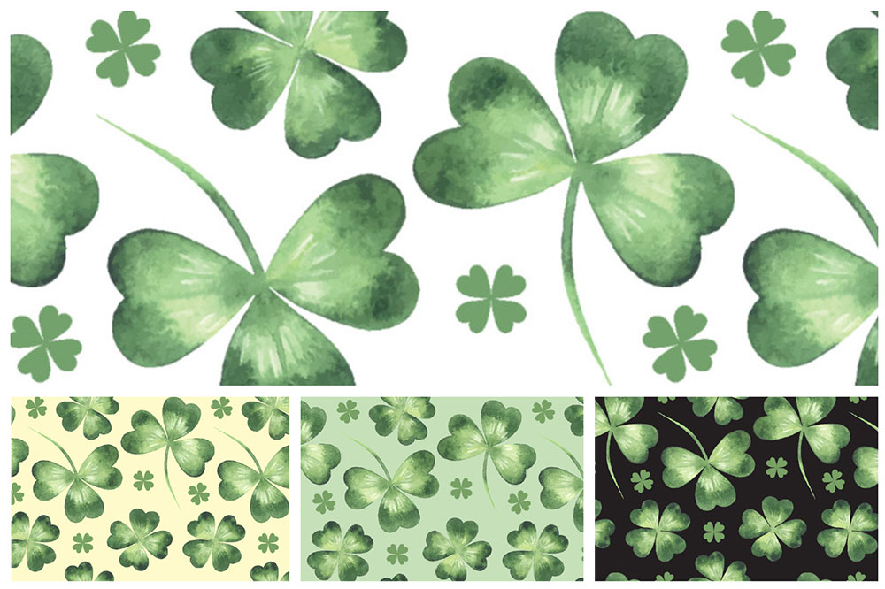 Outdoorstoff - Kleeblätter 