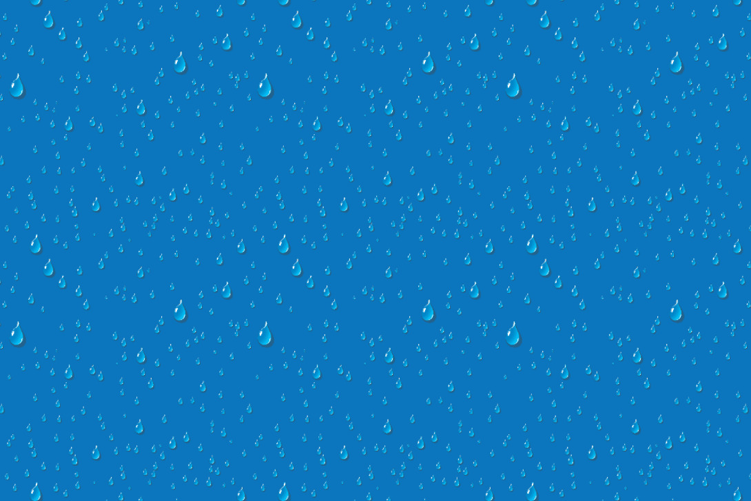 Satin - Wassertropfen Blau