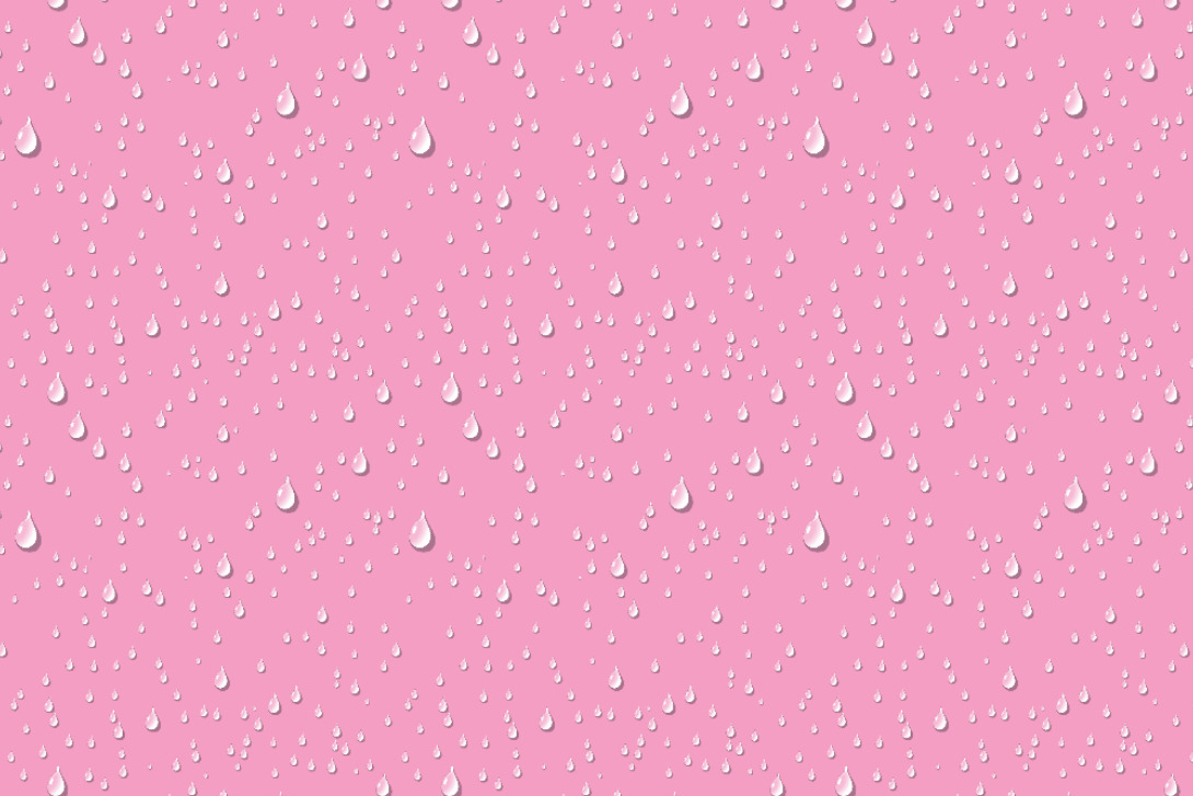 Satin - Wassertropfen Rosa