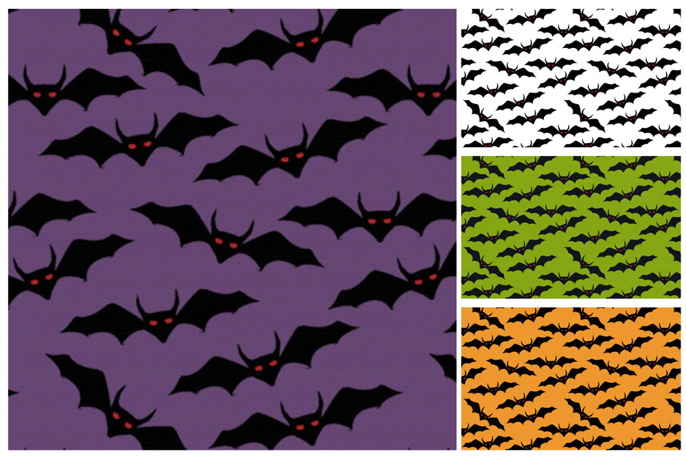 Satin - Halloween-Fledermaus 