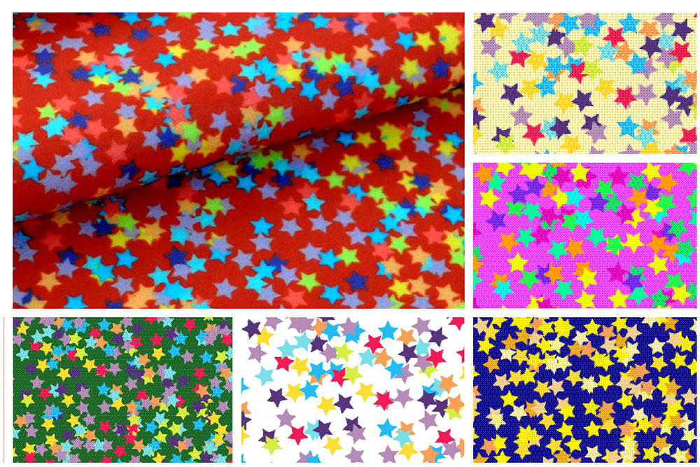 Wärme-Fleece - Sternenkonfetti 