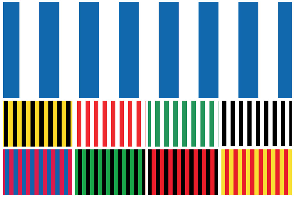Fleecestoff - Streifen 