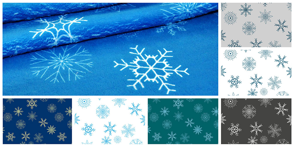 Wellness-Fleece - Schneekristalle 